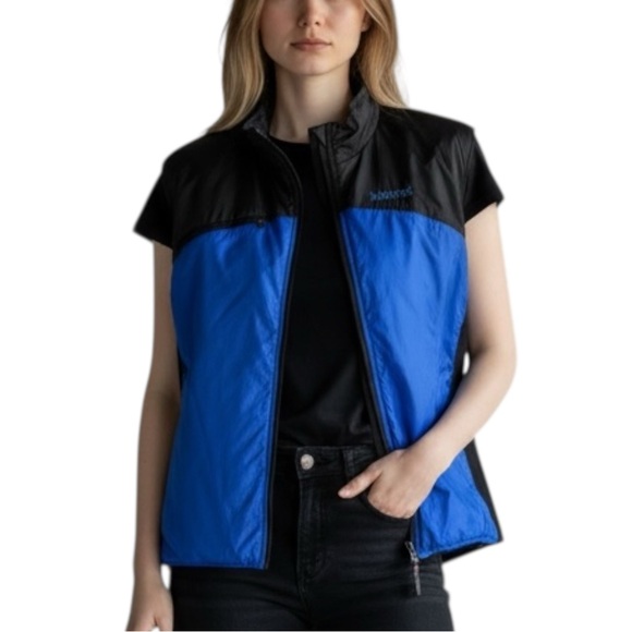 Marmot Jackets & Blazers - Marmot Dri-Clime Windbreaker Full Zip Vest in Blue/Black Size XL -- Great 4 Golf